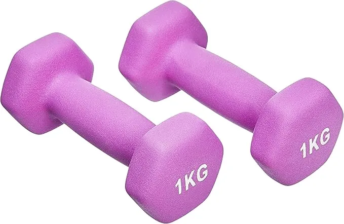 Amazon Basics Par de Mancuernas Neopreno 1 kg