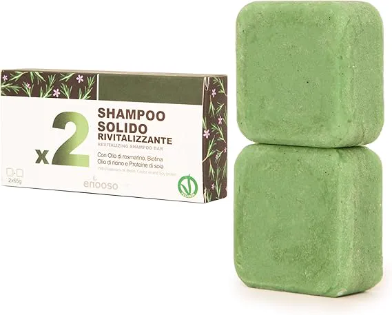 Enooso Champú Sólido Anticaída 2x65g