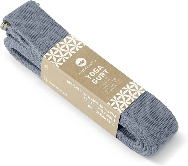 Lotuscrafts Cinturón de Yoga 100% Algodón — Durabilidad Premium