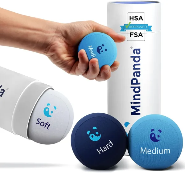 Mind & Body — Pelotas antiestrés, 3 densidades
