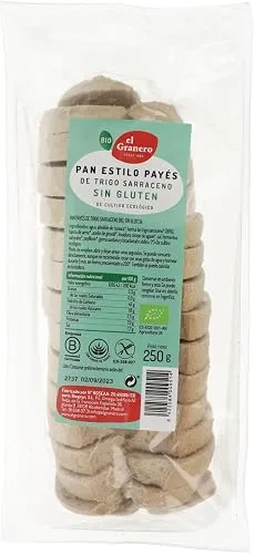 El Granero Integral - Pan Payés con Trigo Sarraceno Sin Gluten BIO - 250 g
