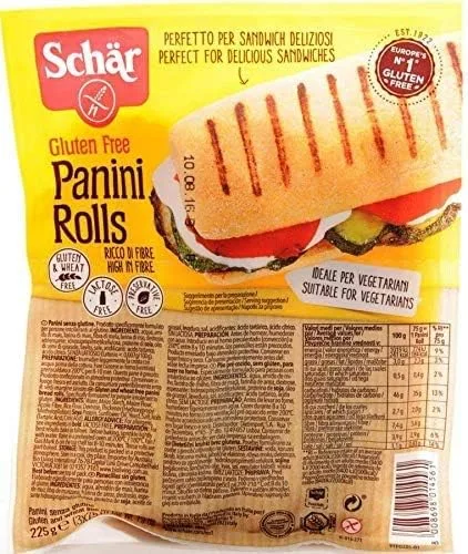 Panecillos sin gluten Panini Rolls Dr.Schar 3 x 75 g