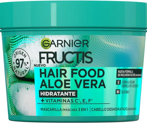Garnier Fructis Hair Food Mascarilla Capilar Aloe, 400 ml