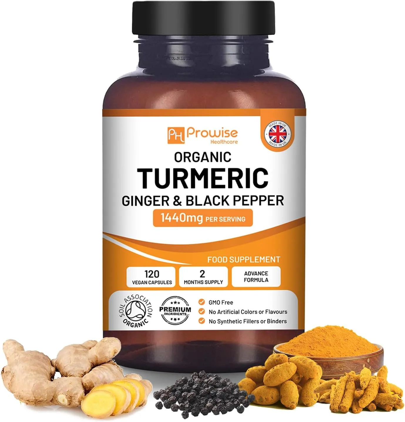 Cúrcuma Curcumina 1440mg con Jengibre