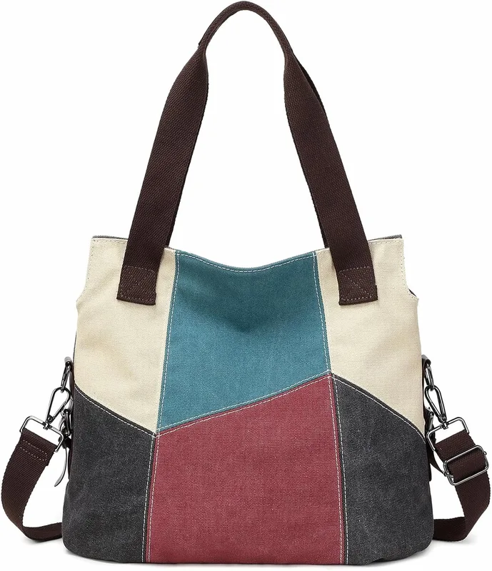 Bolso de Lona para Mujer, Bolso Bandolera, Bolso Tote, Bolso Shopper