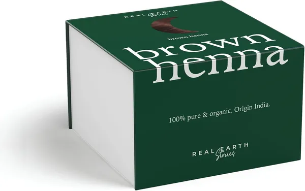 Real Earth — Brown Henna, tono castaño oscuro (250g)