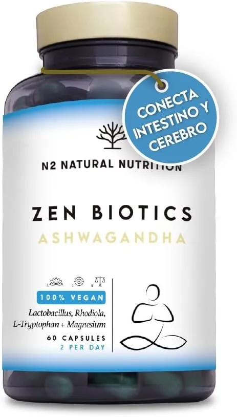 Ashwagandha con Triptófano y Magnesio — Cortisol, contra el Estrés y la Ansiedad (relajante)