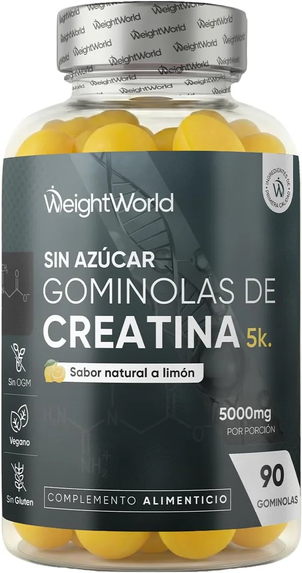 Gominolas de Creatina Monohidratada 5000 mg - Sin Azúcar ni Gluten