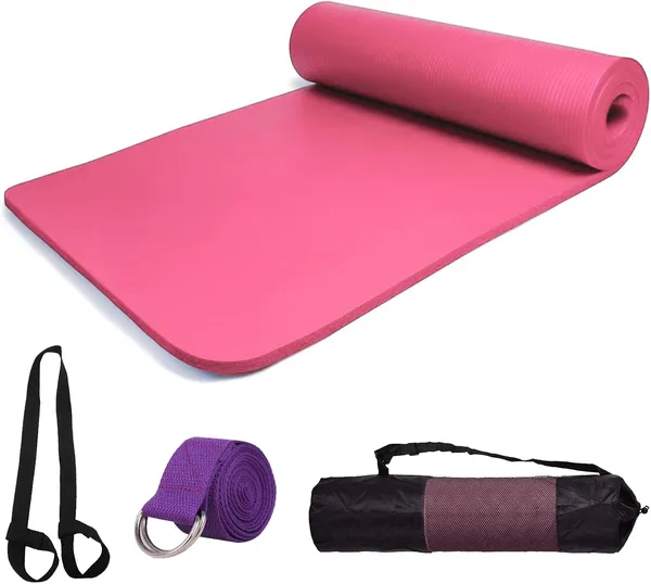 smallrun Esterilla Yoga y Pilates Antideslizante (con correa y bolsa)
