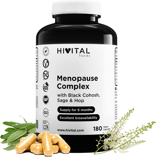Menopausia Complex, 180 cápsulas veganas (6 meses de tratamiento)