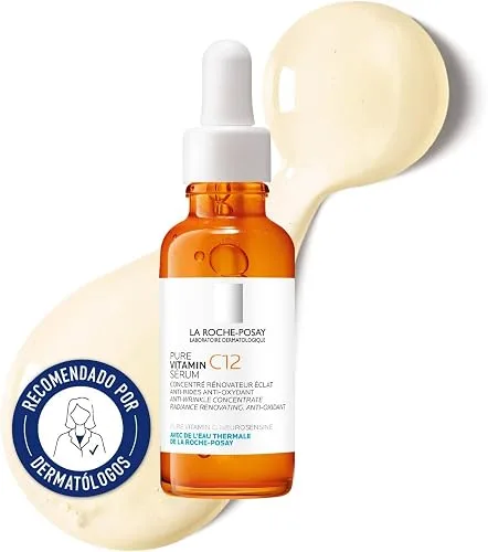 La Roche-Posay, Pure Vitamin C12 Sérum Antiarrugas e Iluminador, 30 ml