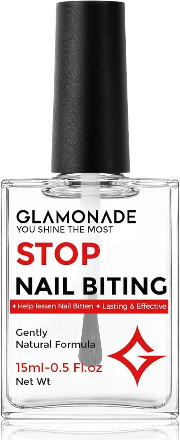 Glamonade Esmalte para No Morderse las Uñas, pintauñas amargo transparente