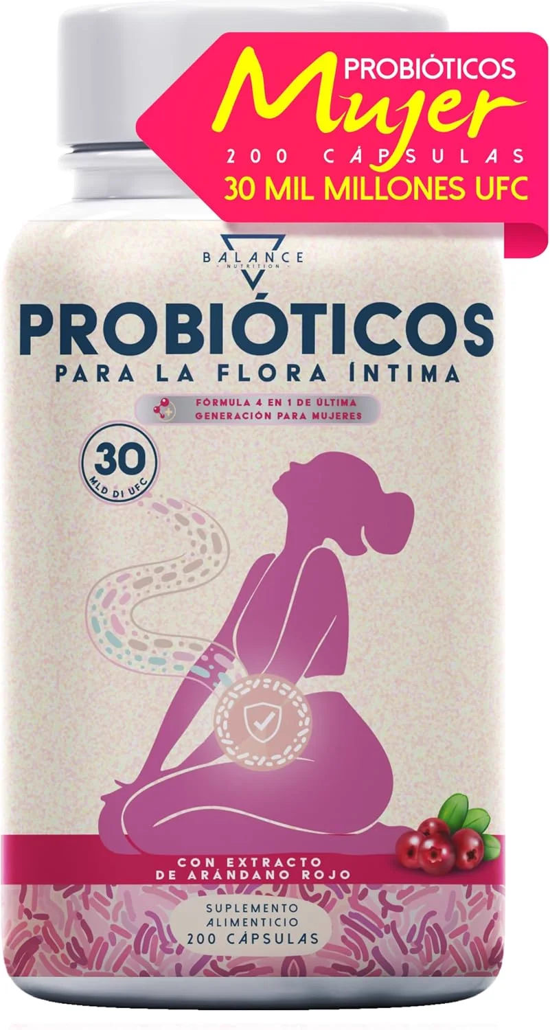 Probióticos Mujer 200 Cápsulas — 7 Meses de Tratamiento