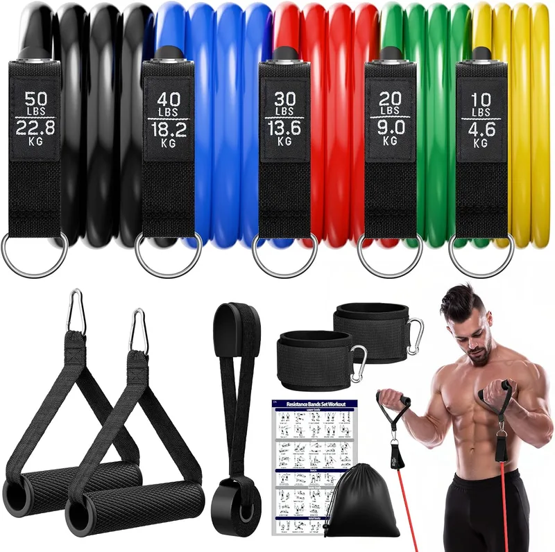 Fokky Gomas Elasticas Musculacion 150LBS - 5 Niveles