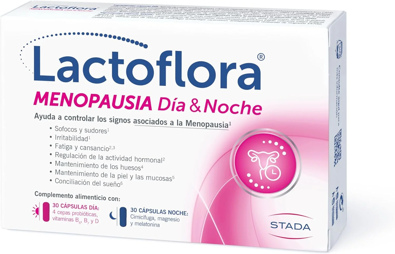 Lactoflora Menopausia Día y Noche probiótico español
