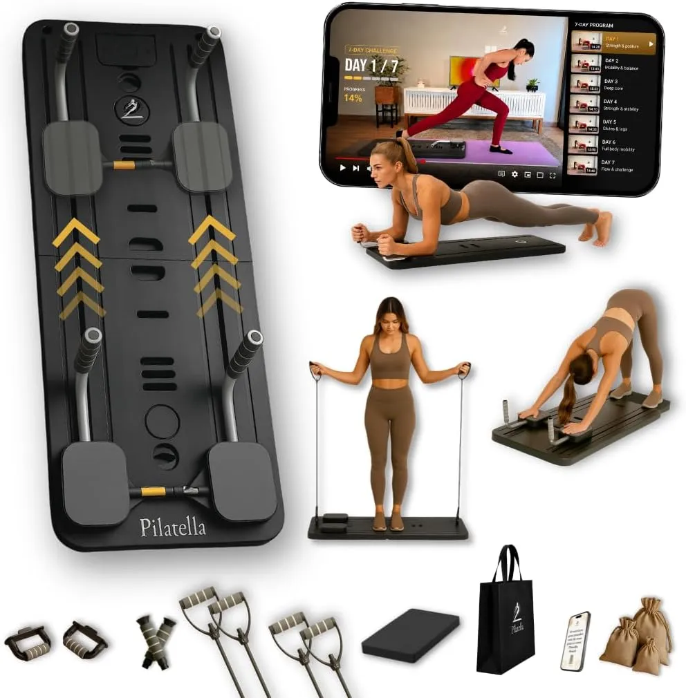 Pilatella Tabla Pilates Multifuncional Plegable 5 en 1
