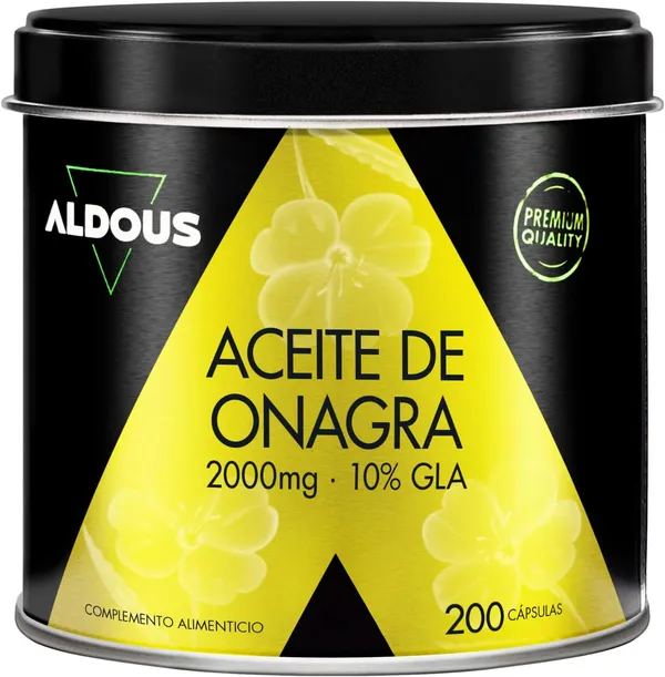 Aceite de Onagra 200 perlas 2000 mg + 10% GLA — Menopausia y bienestar