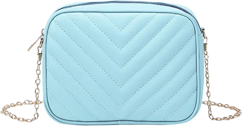 2026 Mujeres Bolso De Hombro Moda Simple Rayas Tendencia Cadena Bandolera Bolso Práctico
