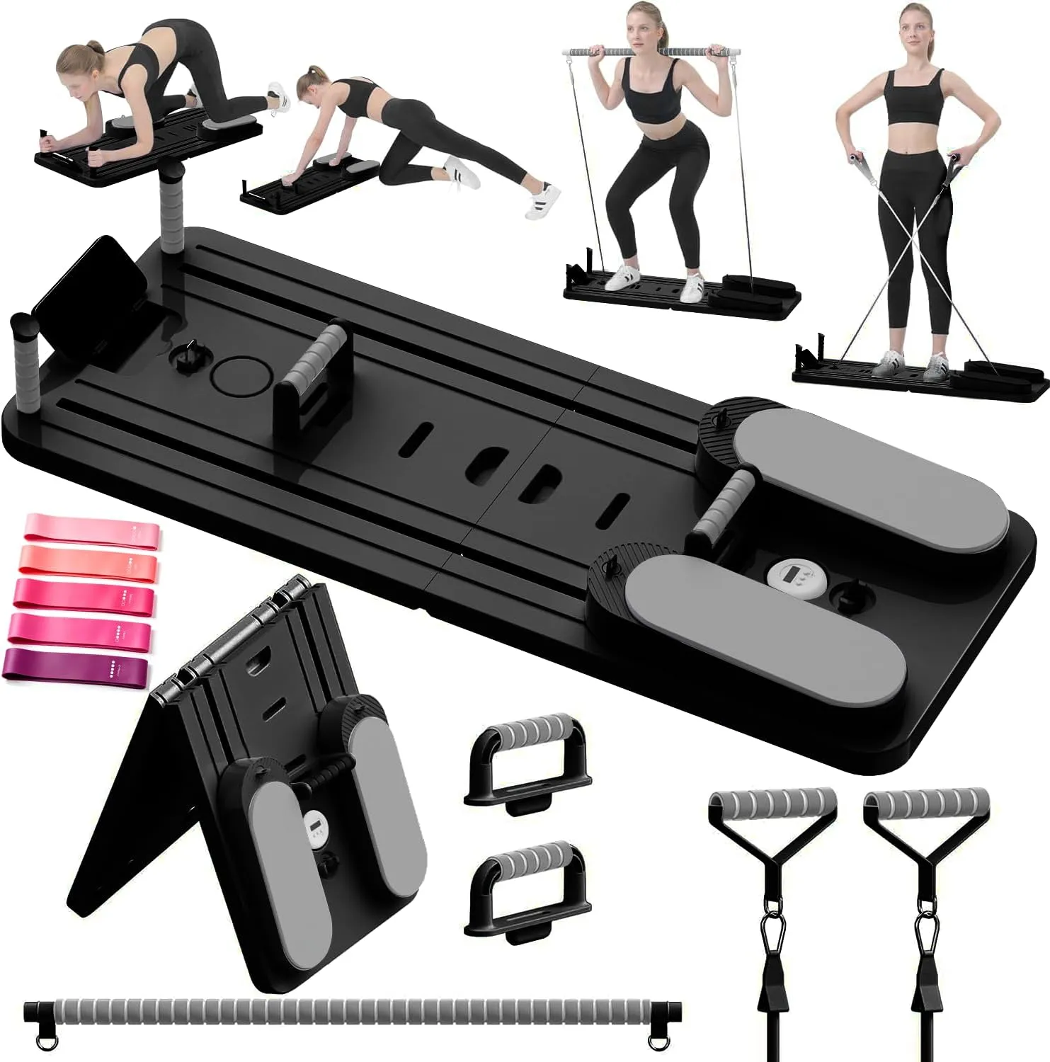 SOFTHOM Pilates Reformer Kit 8 en 1