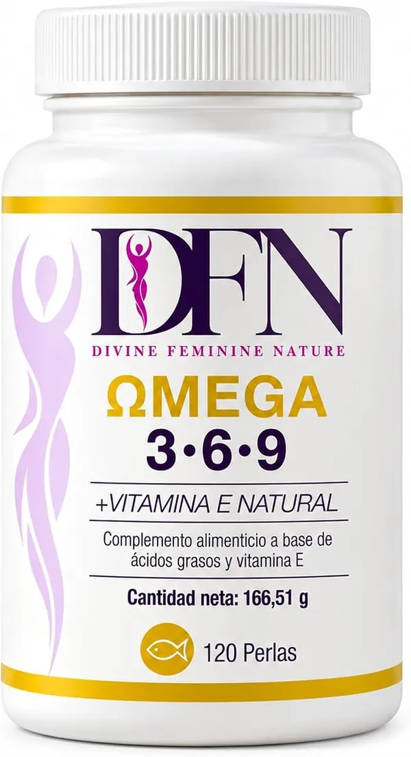 Omega 3 6 9 con Vitamina E · DFN (120 perlas)