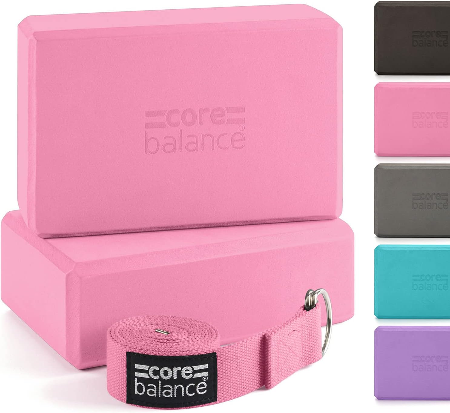 Core Balance Set Bloque Yoga Espuma + Correa