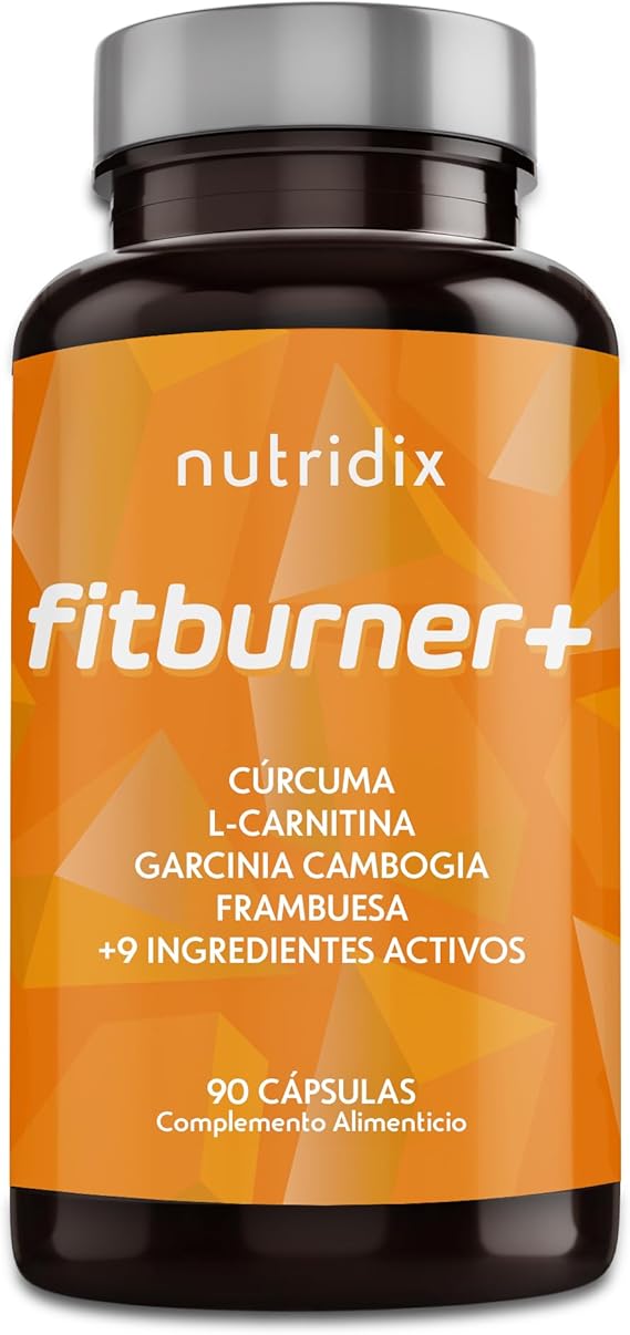 FitBurner - Quemagrasas Control Peso - L Carnitina + Garcinia + 9 Vitaminas