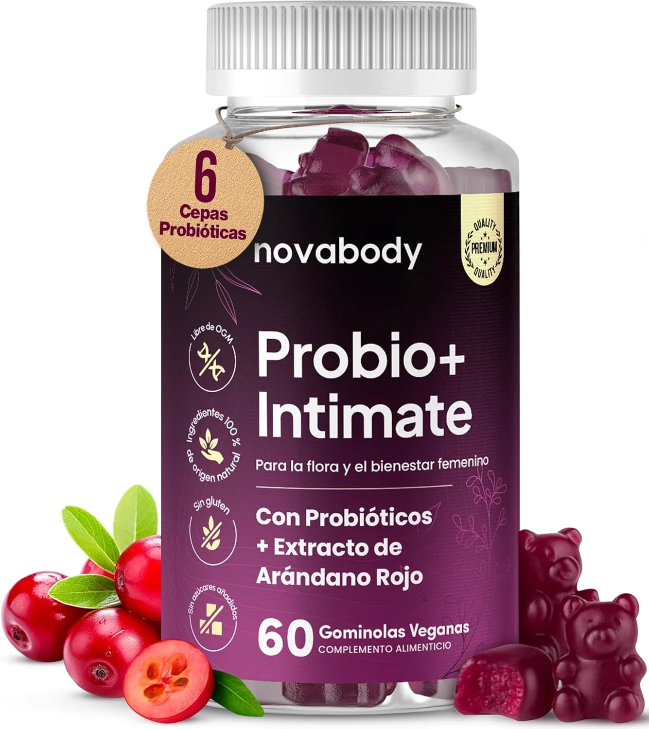 Probióticos Mujer Flora Íntima — Gominolas Sin Azúcar