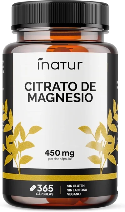 Citrato de Magnesio 365 Cápsulas Inatur