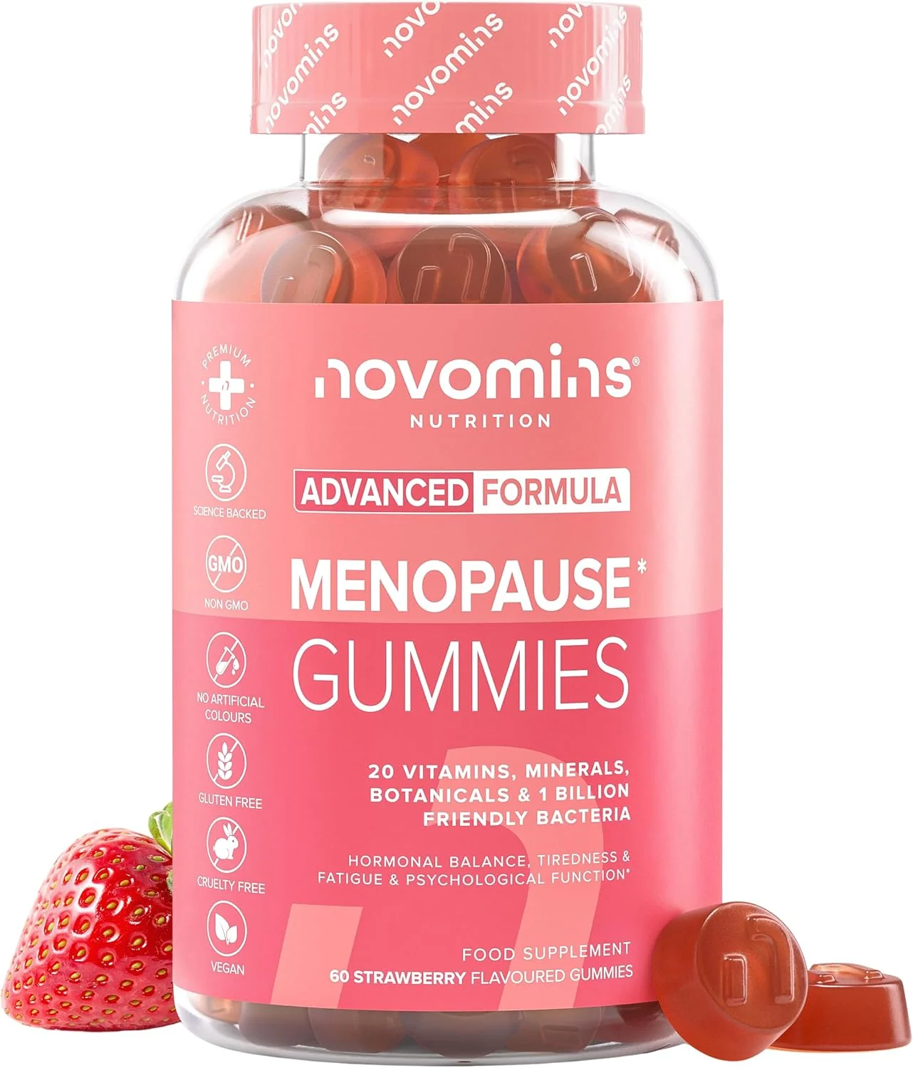 Novomins Menopausia 60 Gominolas — Probióticos, Vitaminas y Minerales