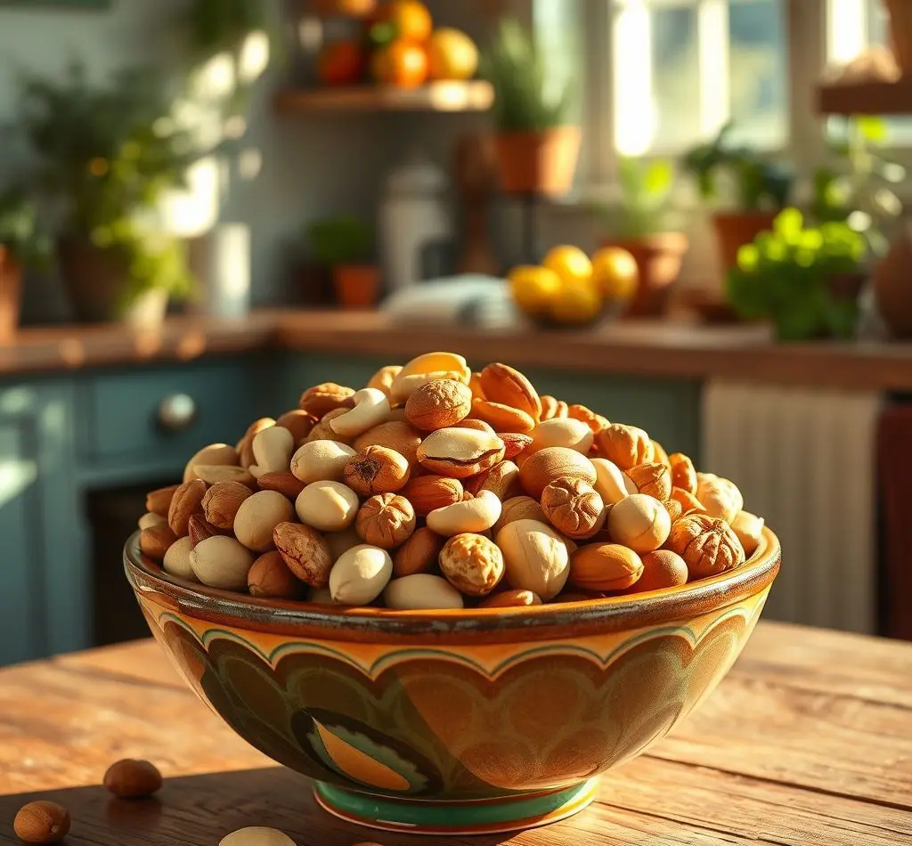 bol con frutos secos variados