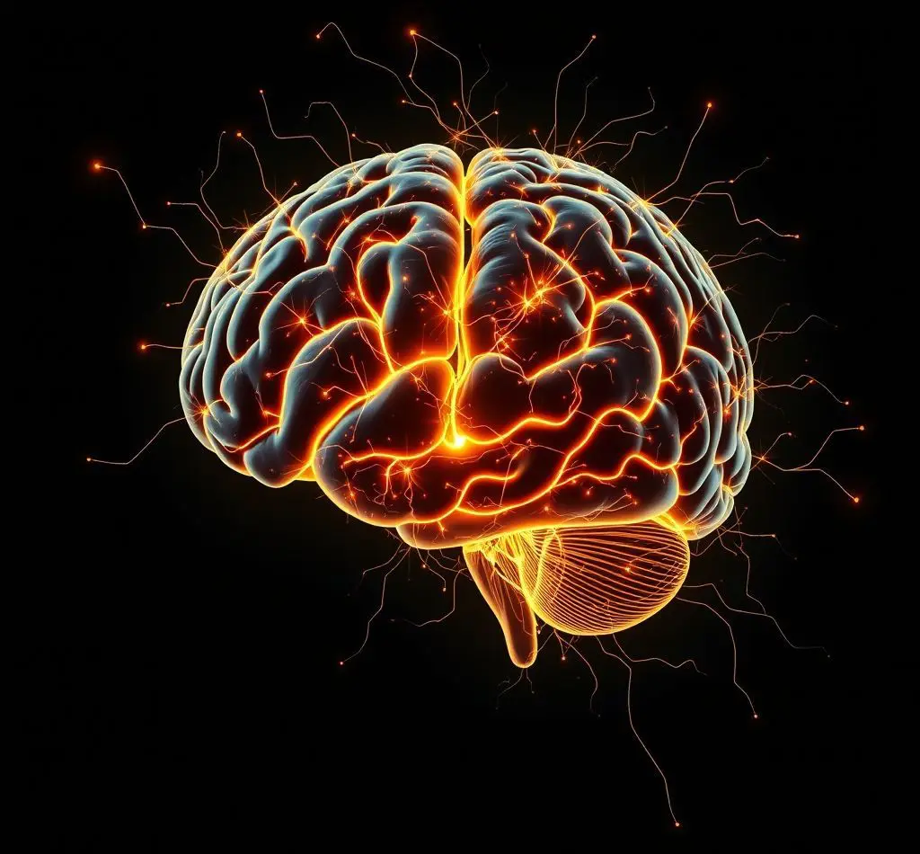 cerebro brillante pensando
