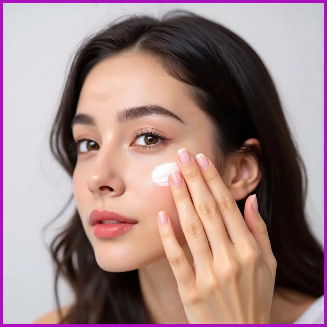 chica aplicando crema ojos vitamina k