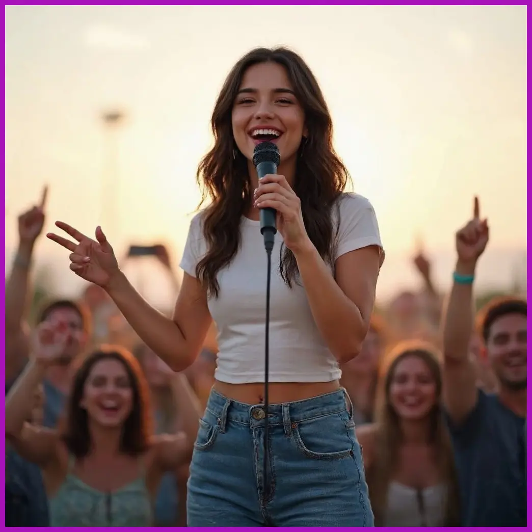 chica concierto verano