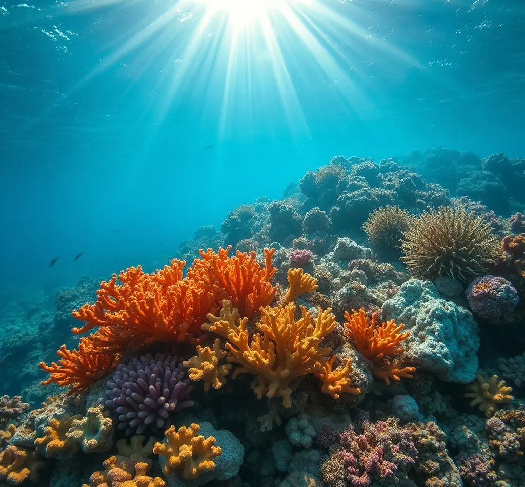 corales submarinos danados