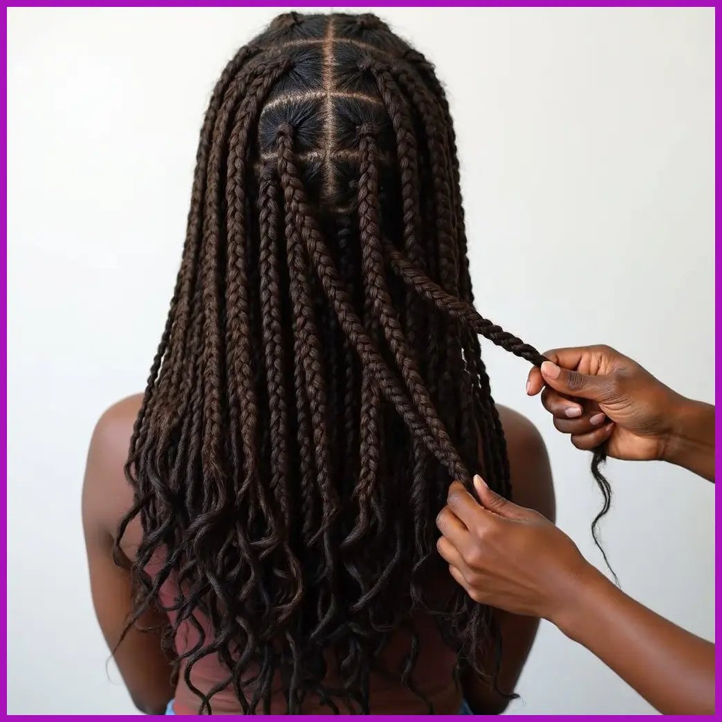cuidado de trenzas africanas