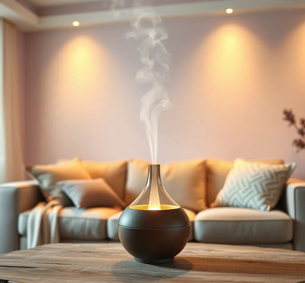 difusor con vapor