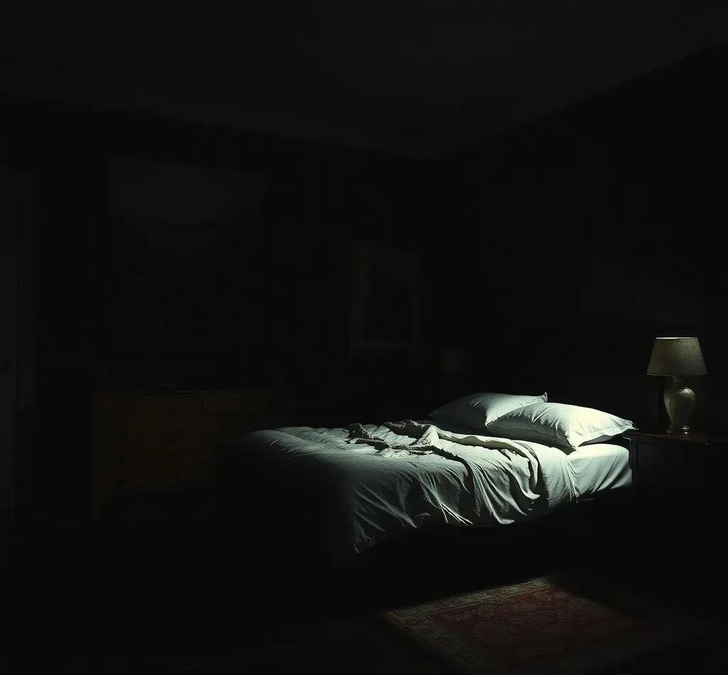 dormitorio oscuro sereno