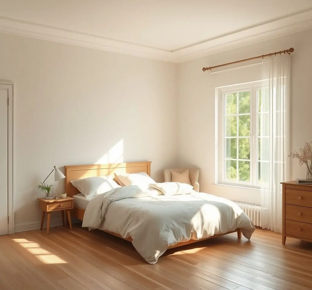 dormitorio tranquilo luz suave