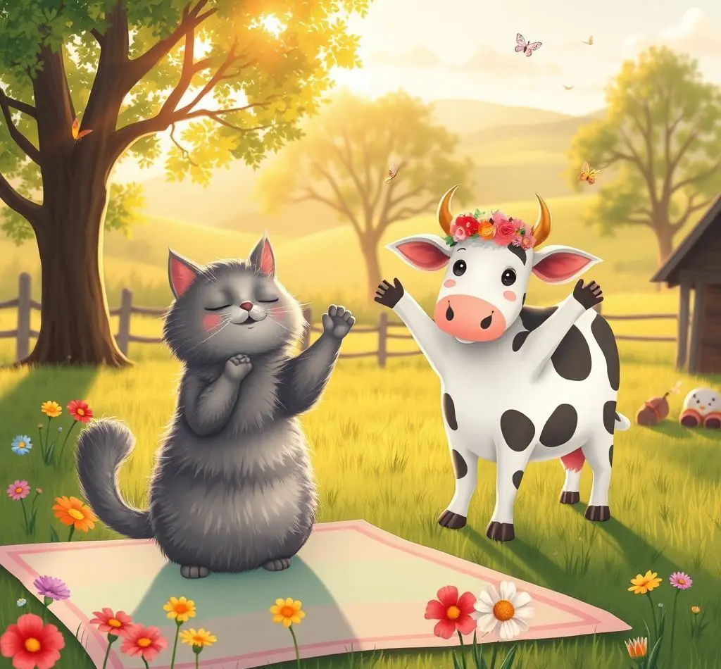 ejercicio gato vaca yoga