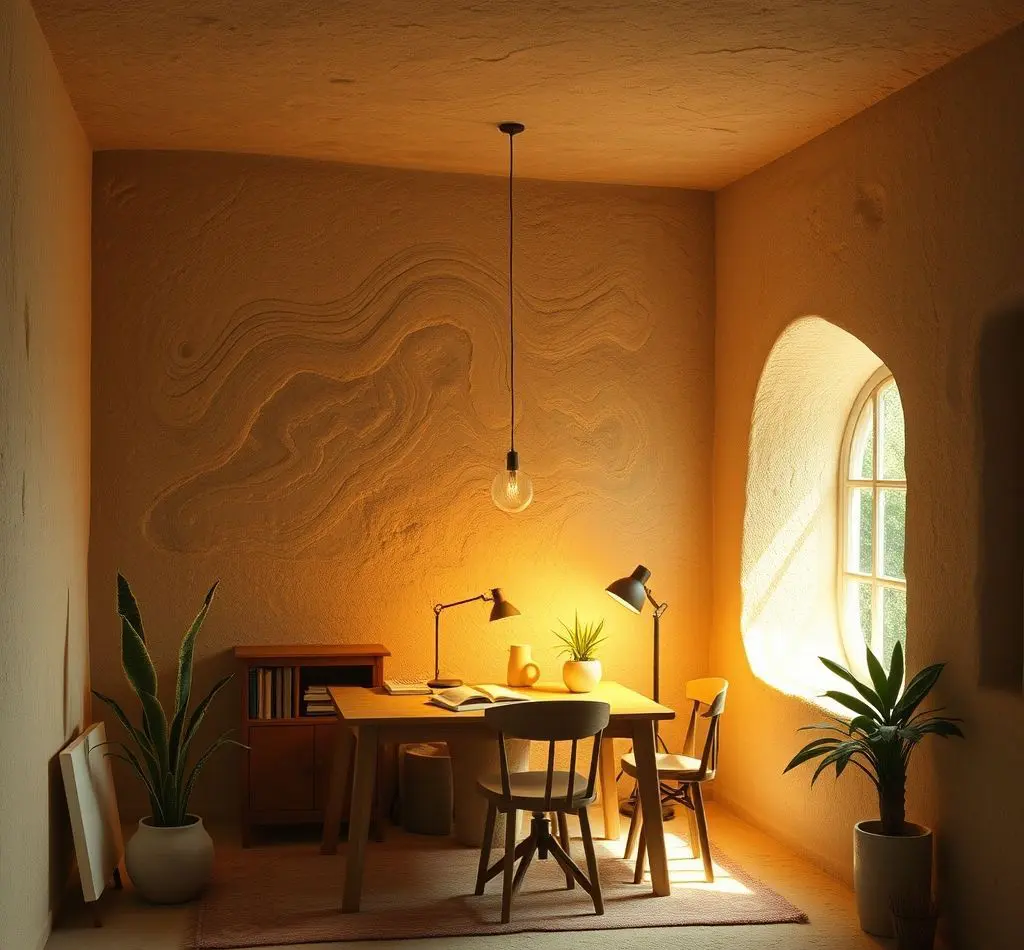 escritorio con luz natural
