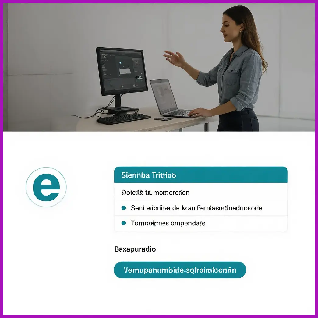 estacion trabajo ergonomica mujer
