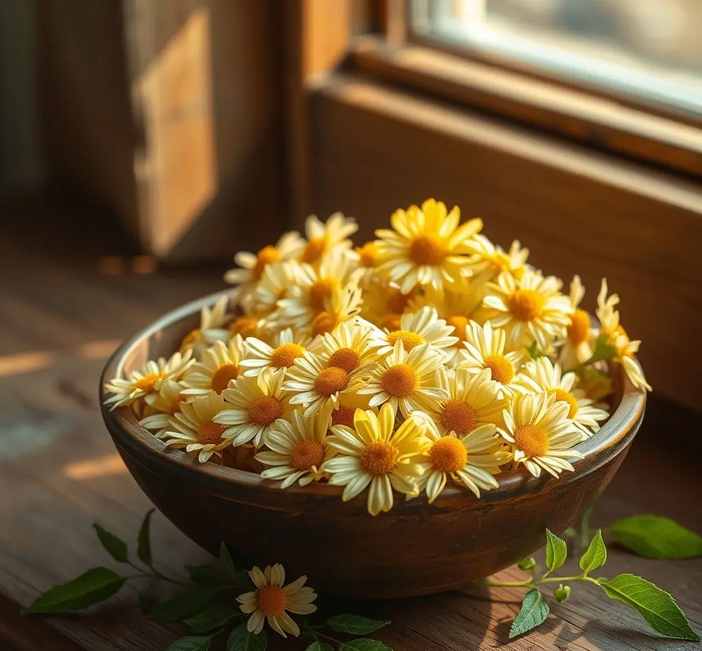 flores manzanilla secas