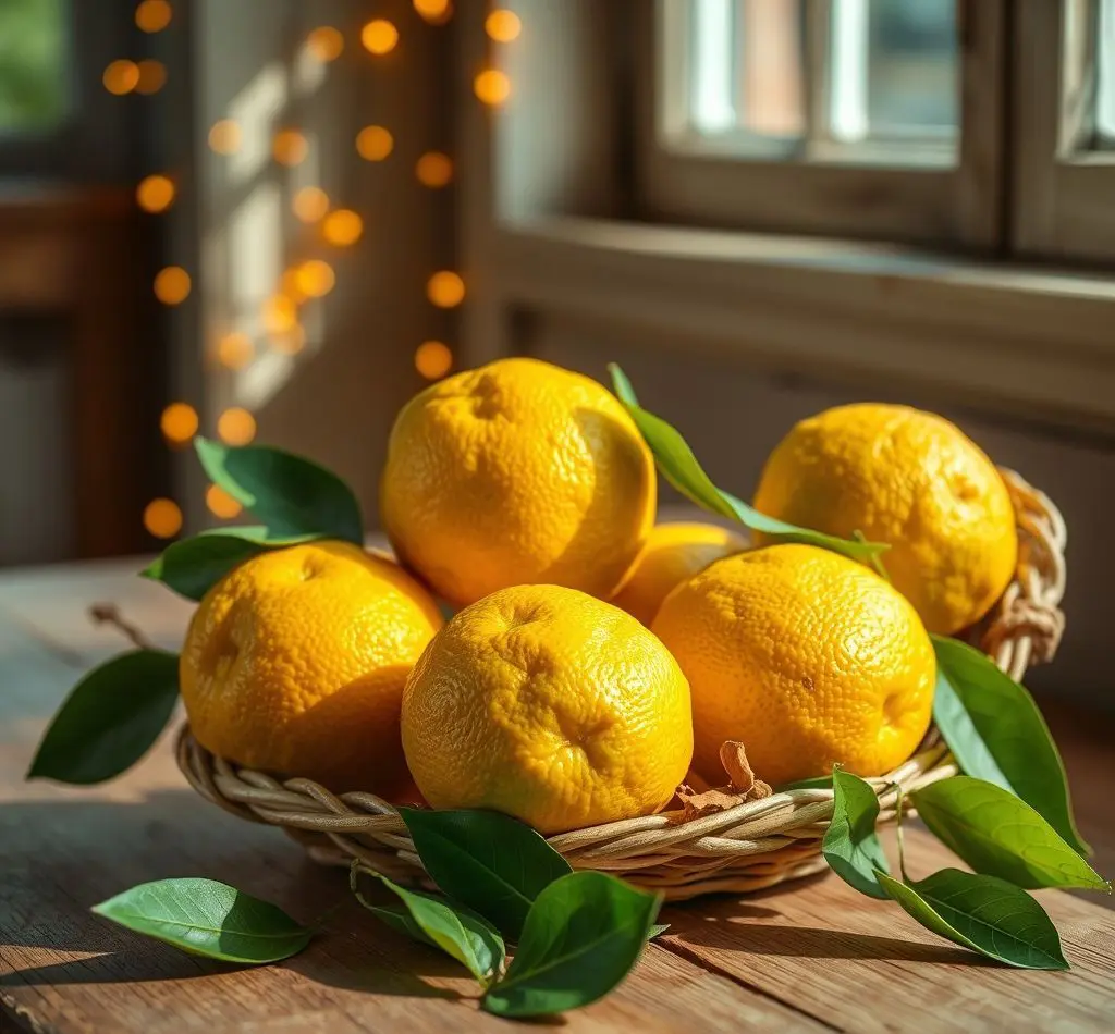 fruta bergamota fresca