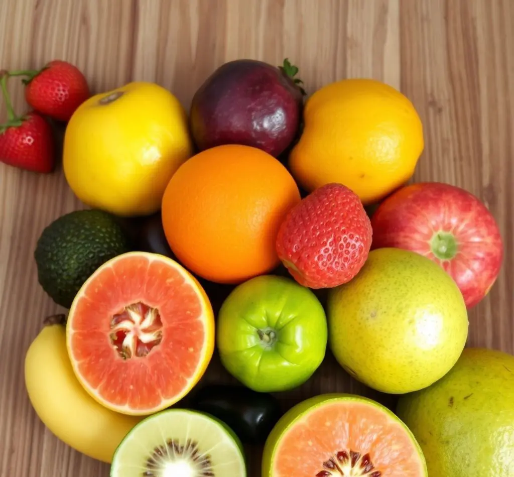 frutas frescas variadas saludables