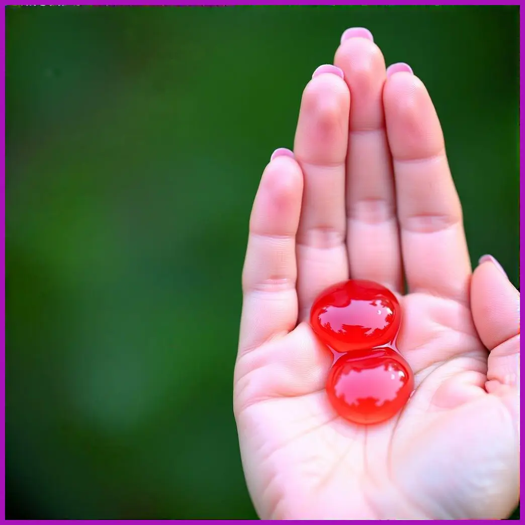 gotas de aceite de rosa mosqueta en mano