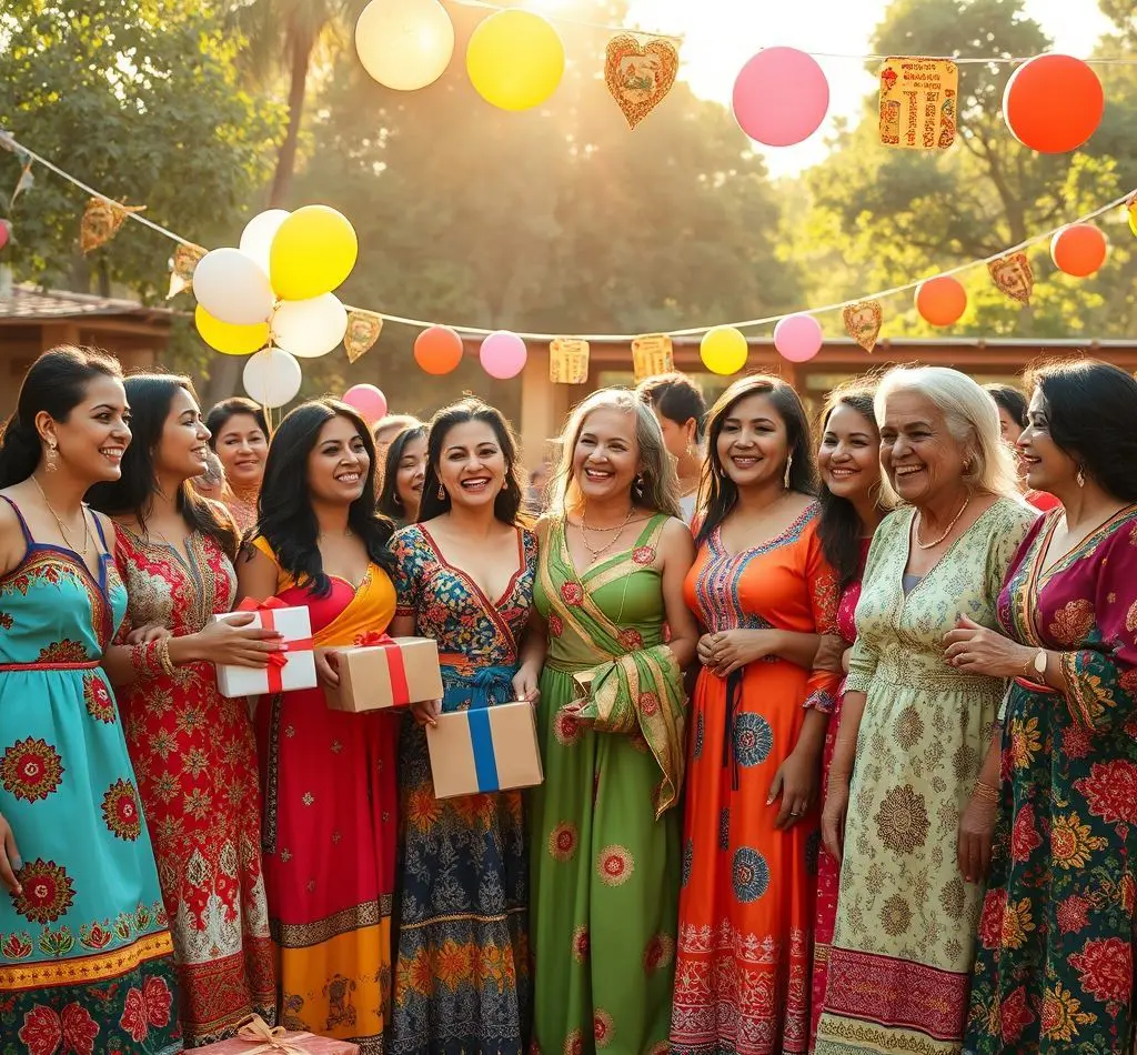 grupo mujeres diversas celebrando