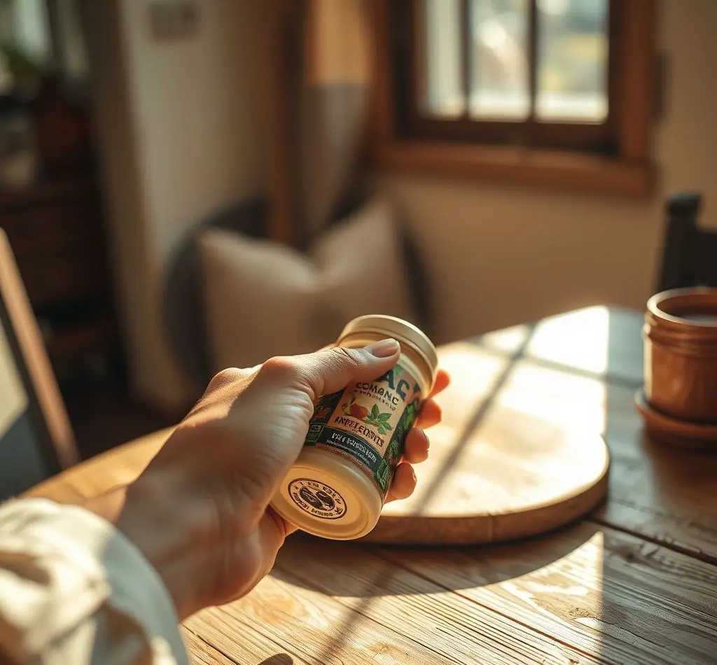 leyendo etiqueta producto