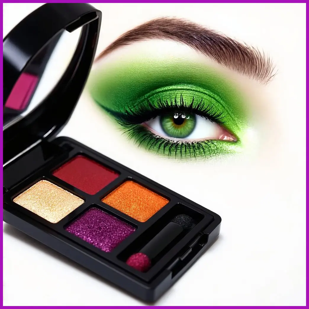 maquillaje ojos verdes morado