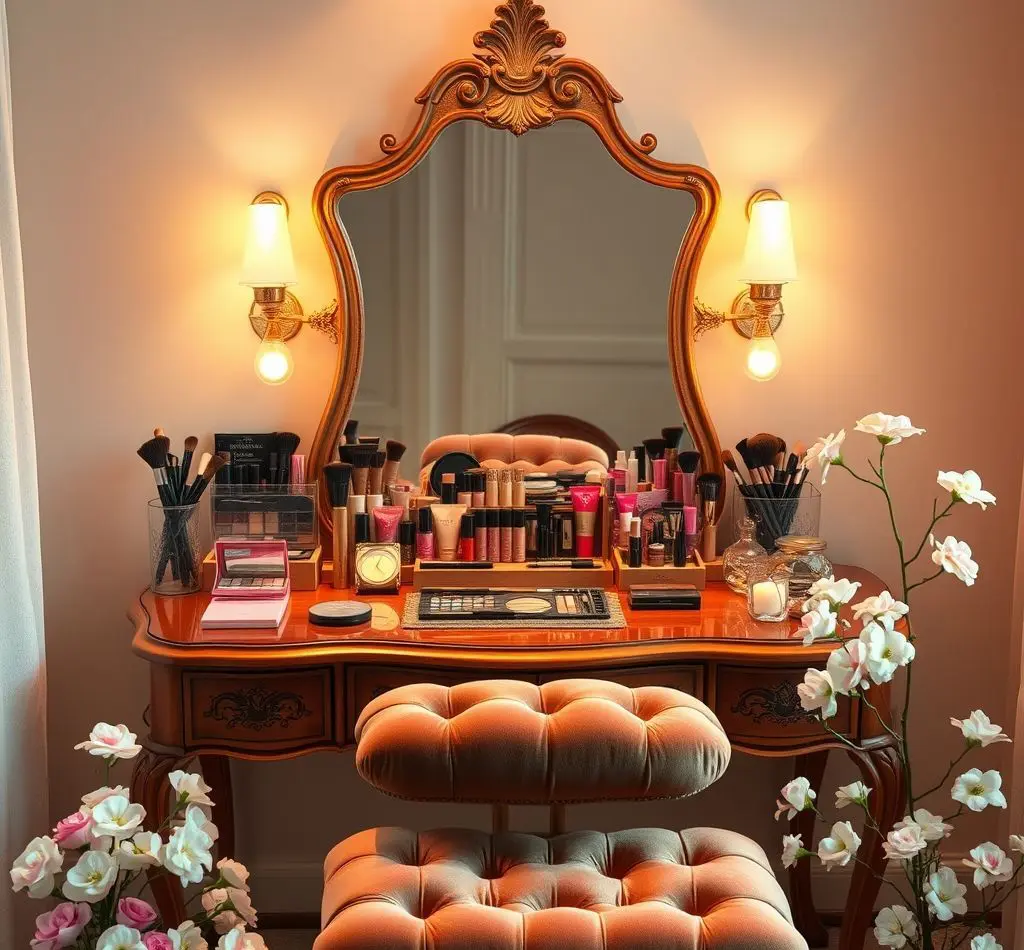 mesa de maquillaje