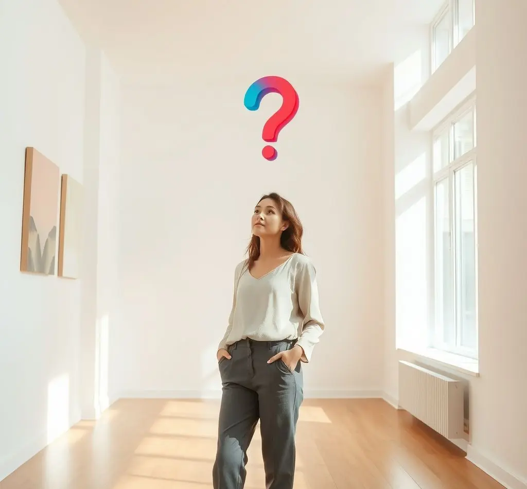 mujer con signo interrogacion